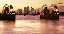 The Thames Barrier & Canary Wharf
